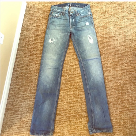 ⚜️7FAM⚜️ 7 For All Mankind Slimmy Lightwash Jeans - Picture 2 of 8